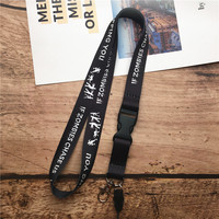 2 w 1 smycz na telefon komórkowy brelok sling odznaka z pałąkiem na kark brelok anti-lost odznaki ID telefon komórkowy liny na szyję 5